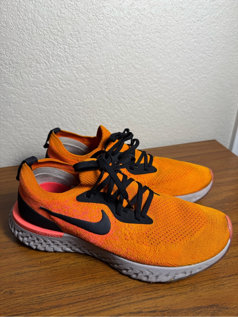 Nike Orange Knit Sneakers